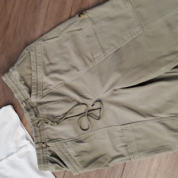 7 for All Mankind - Olive green Draw-string Utility pants. Size: Med - Picture 5 of 9